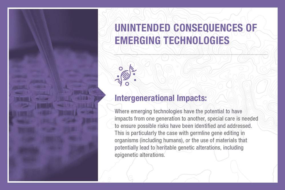 Unintended Consequences of Emerging Technology: Intergenerational Impacts